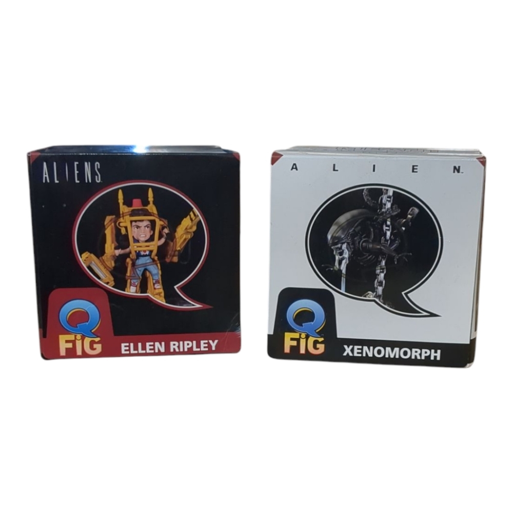 NIB Q-Fig Aliens Ellen Ripley and Xenomorph Figures